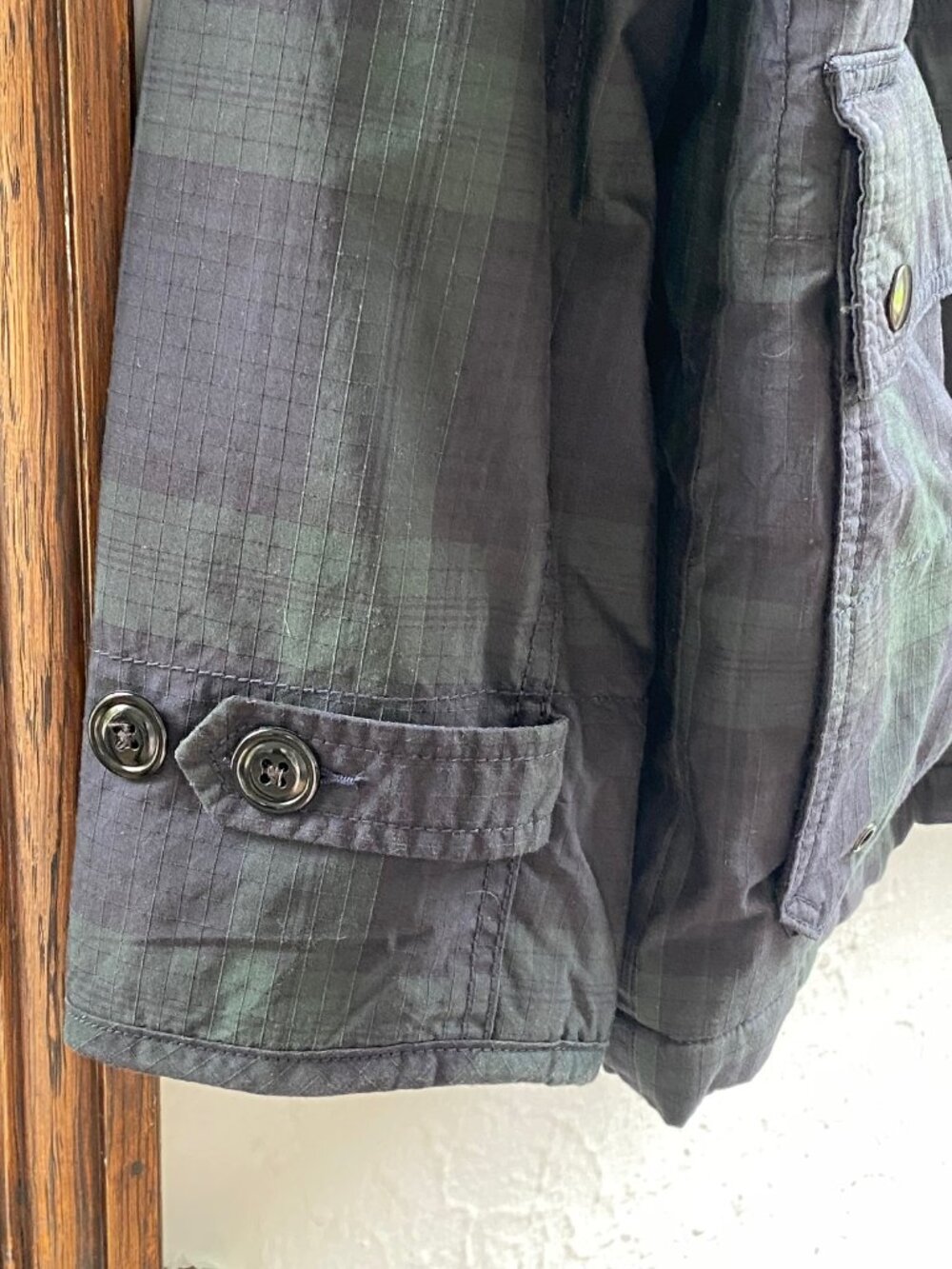 J.Crew barn jacket in blackwatch plaid tartan mens large - Picture 2 of 13